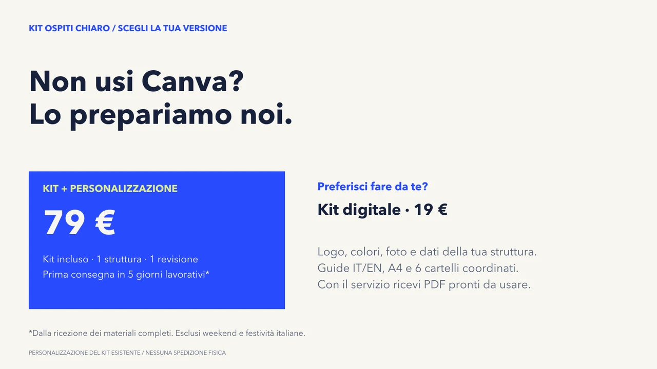 Presentazione del servizio di personalizzazione BusinessFT. Una struttura, una revisione; condizioni nella scheda prodotto.