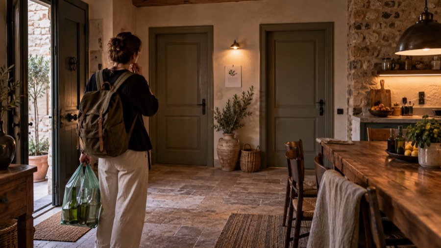 «Rispettate la casa»: Una frase gentile, ma non risponde alle domande di chi è appena arrivato.